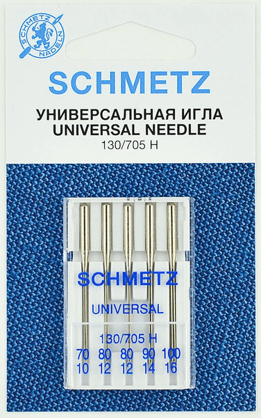Иглы Schmetz универсальные (70x1, 80x2, 90x1, 100х1), 5 шт в Нефтекумске