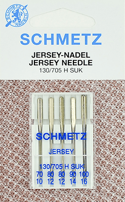 Иглы Schmetz джерси 130/705 H SUK (70x1, 80x2, 90x1, 100x1) 5 шт в Нефтекумске
